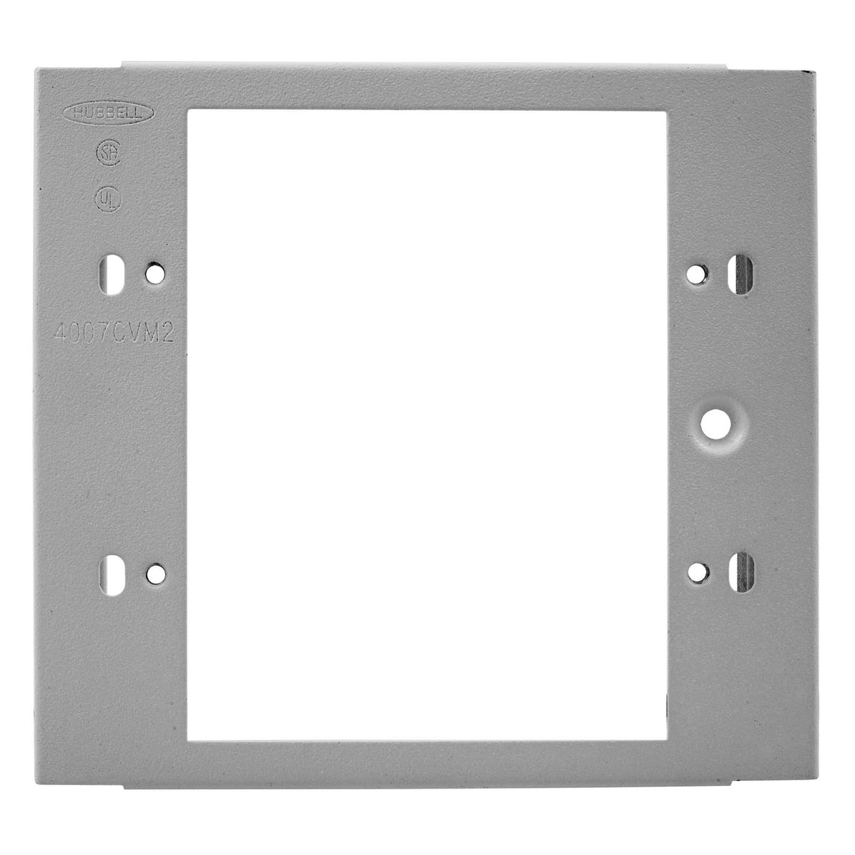 HBL4747CVM2GY HBL4750 Standard Device Cover Plate, For Use With HBL4750 Series Metal Raceway, Roll Formed Steel, Gray