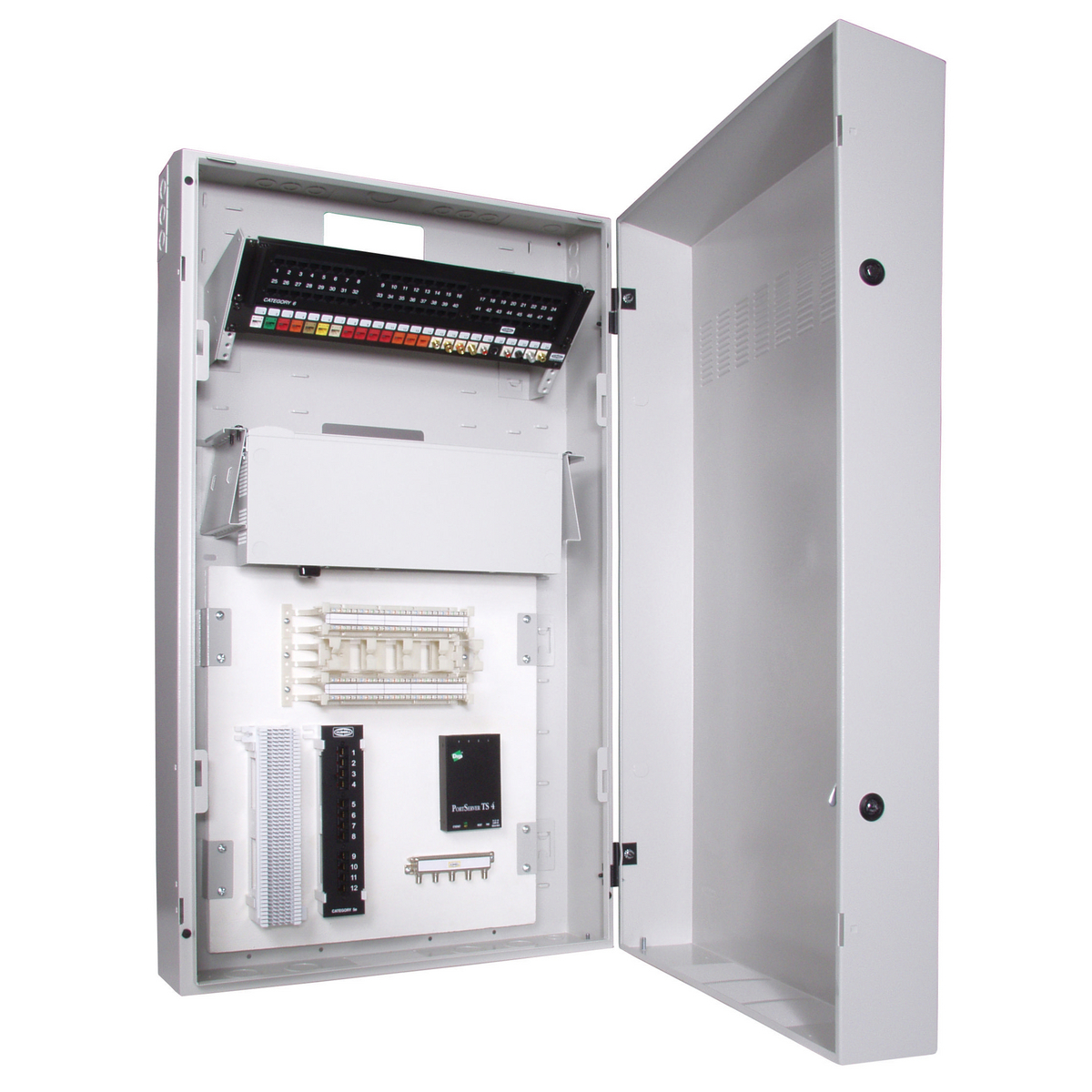 Network Wiring IDF32 Standard Unloaded Commercial Cabinet, 27 in W x 10 in D, Cold Rolled Steel