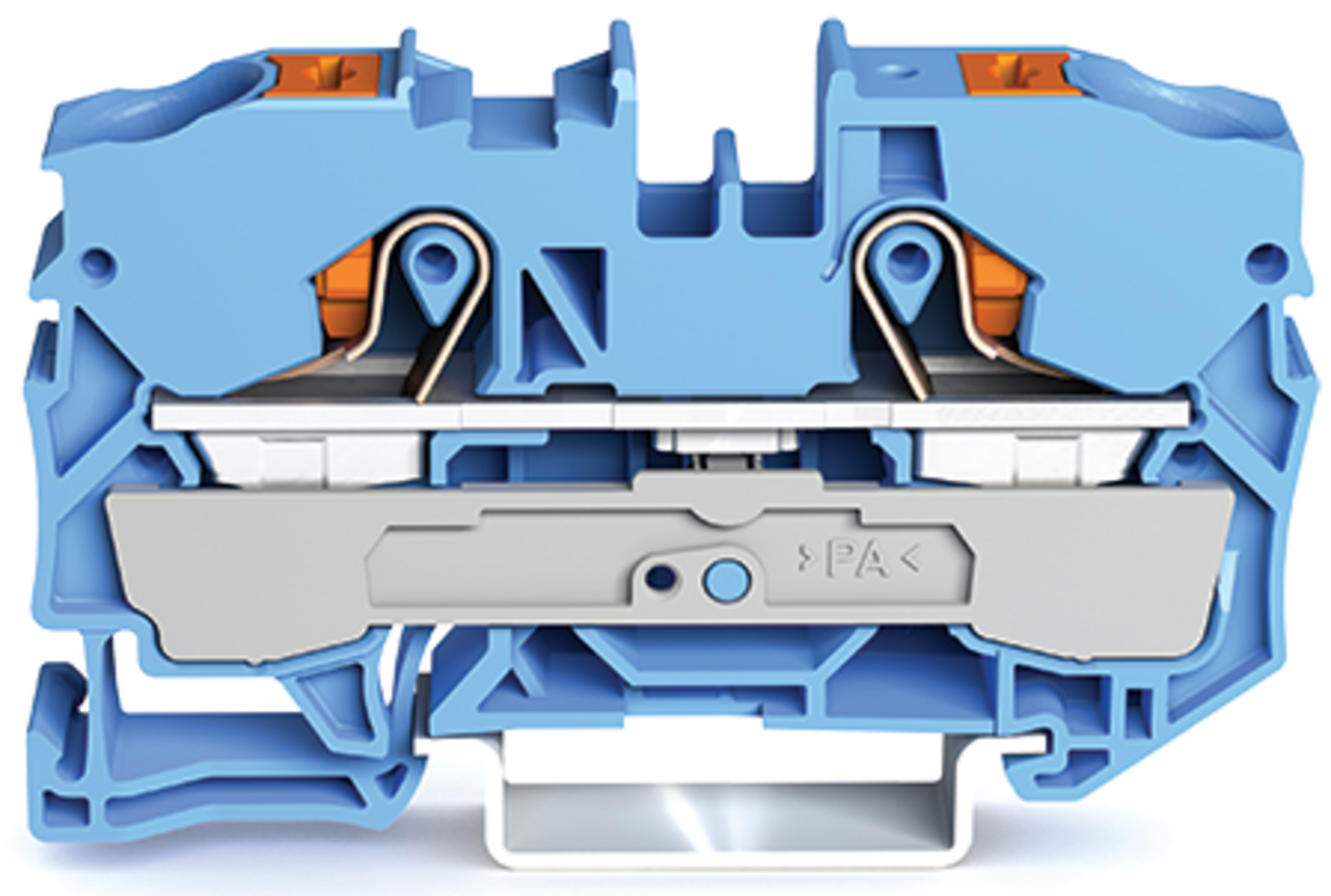 2210-1204 Operating Tool Conductor Terminal Block, 800 V, 57 A, 20 to 6 AWG Wire, 1 Poles, DIN Rail Mount