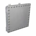 Eaton Crouse-Hinds series EJB junction box, 24" x 24" x 10", Without hinge, Copper-free aluminum, Style C