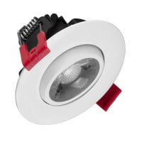 DGD311203KRDWH 3 in Aperture Dimmable Recessed LED Downlight, LED Lamp, 7.9 W Fixture, 120 V AC, Cast Aluminum Housing