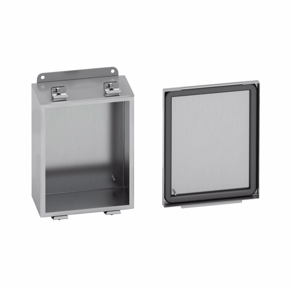 664-4XSLC JIC Enclosure, 6 in W x 4 in D x 6 in H, NEMA 4X, 304 Stainless Steel