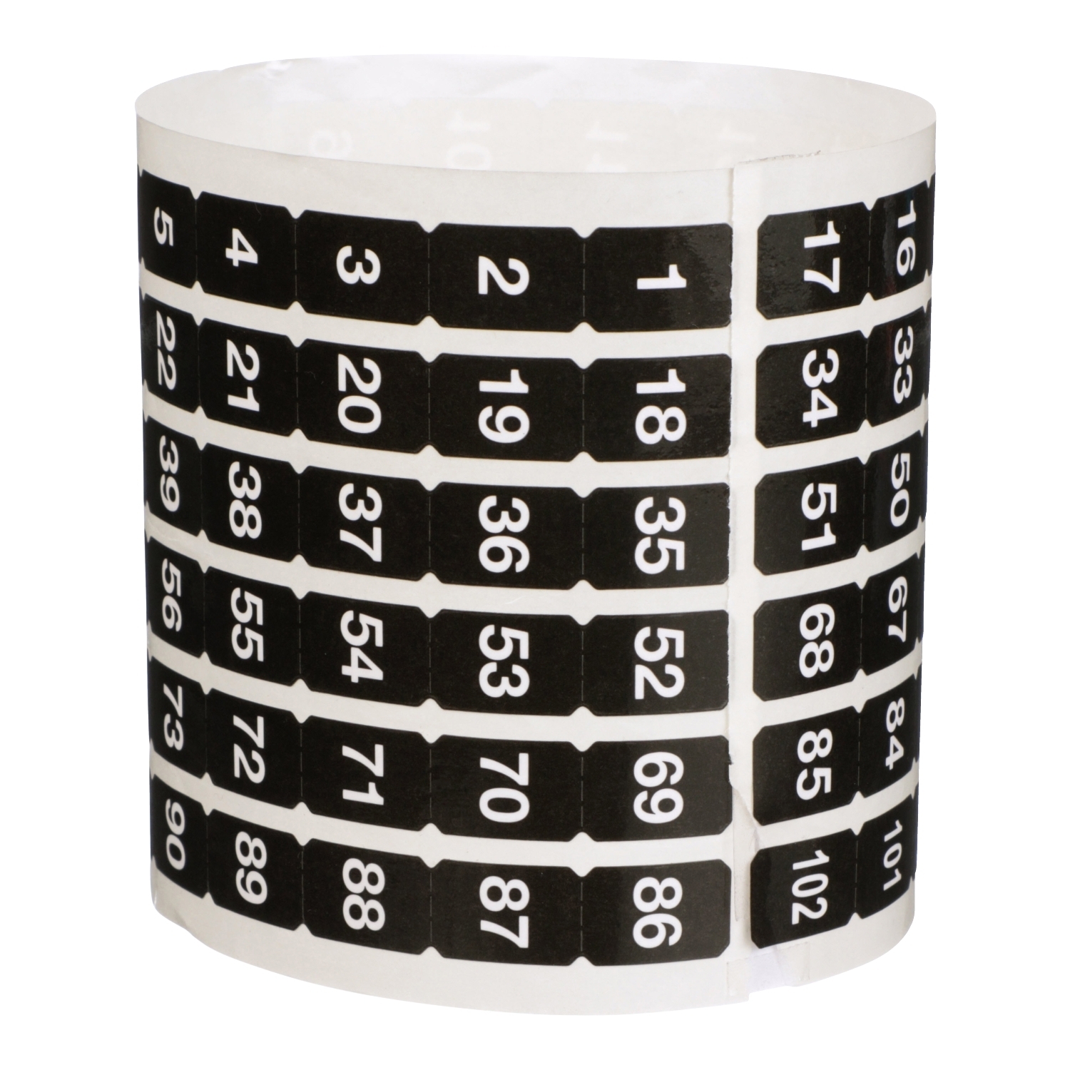 NQ102S Sequential Number Strip, 1 to 102 Marking, Direct Mount, For Use With NQ Panelboard