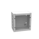6x4x6 Hinge Cover Type 1 UL Listed Steel No Knockouts ANSI 61 Gray Continuous Hinge Slotted Quarter Turn Latch