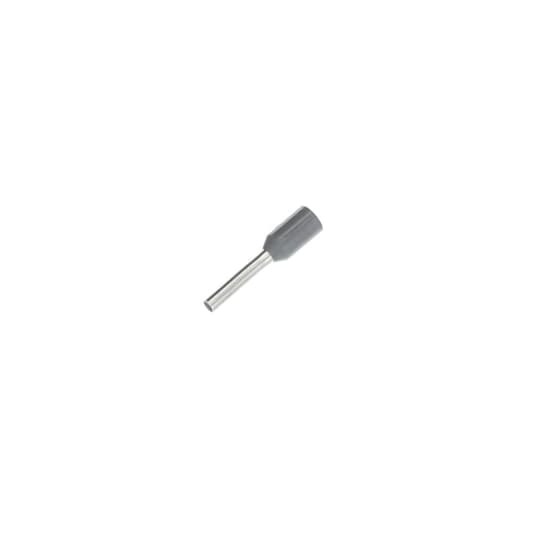 F2024 Sta-Kon F Series Insulated Wire Ferrule, 18 AWG Stranded Copper Conductor, 0.551 in L, Copper, Gray