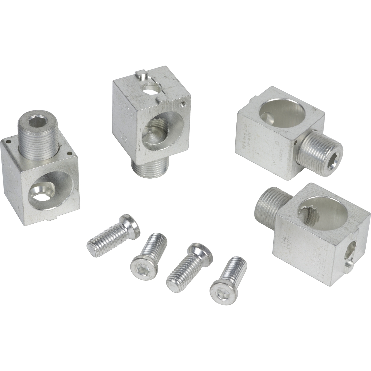 AL400L61K4 Mechanical Lug Kit, 2 AWG to 600 kcmil Cu, Unit Mount, For Use With PowerPact 250 A L-Frame Molded Case Circuit Breaker