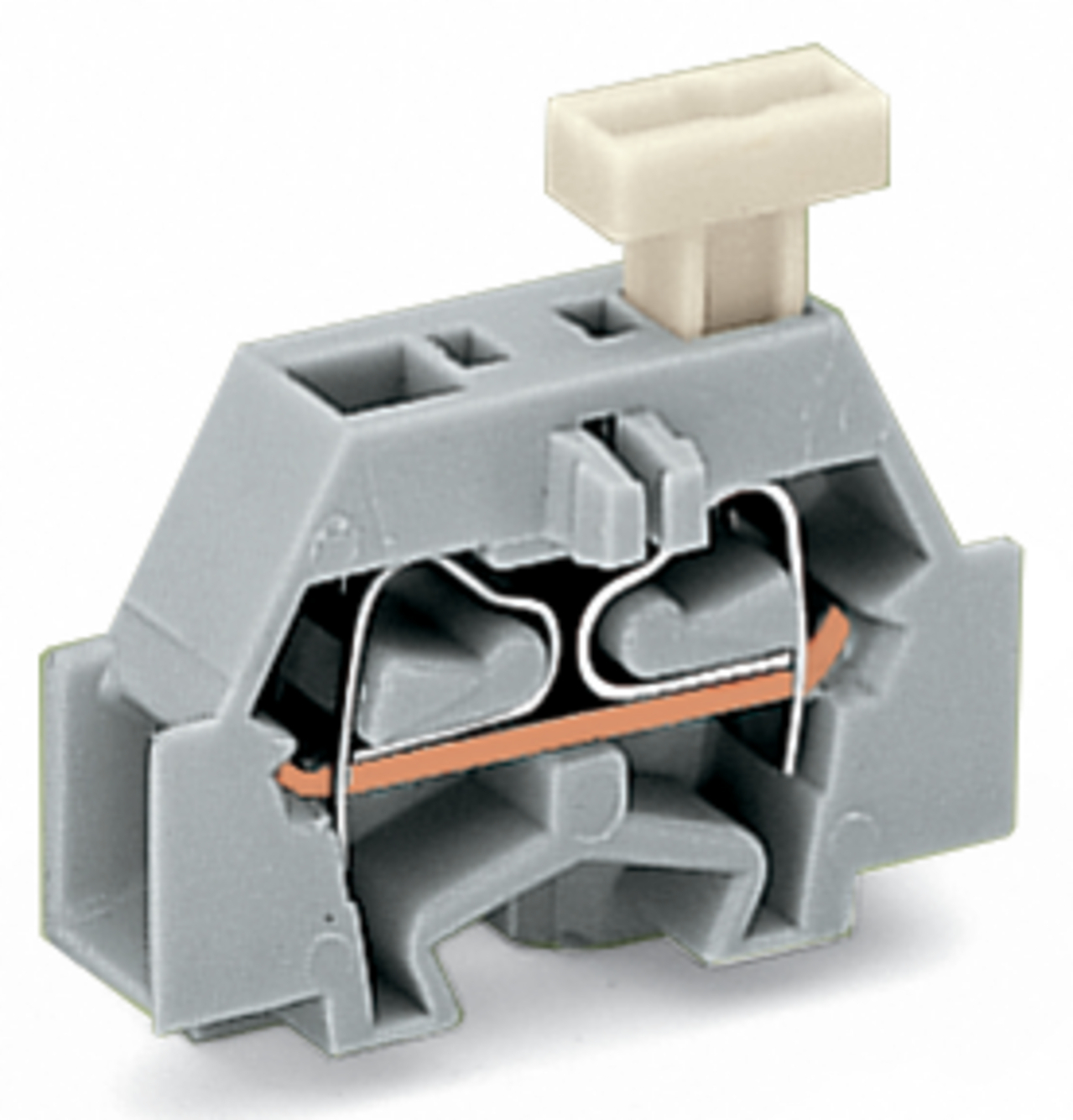 261-301/331-000 Operating Tool Conductor Terminal Block, 500 V, 24 A, 28 to 14 AWG Wire, 1 Poles, Surface Mount