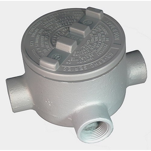 Type TA Conduit Body, 1/2 inch, Malleable Iron, Zinc Electroplated