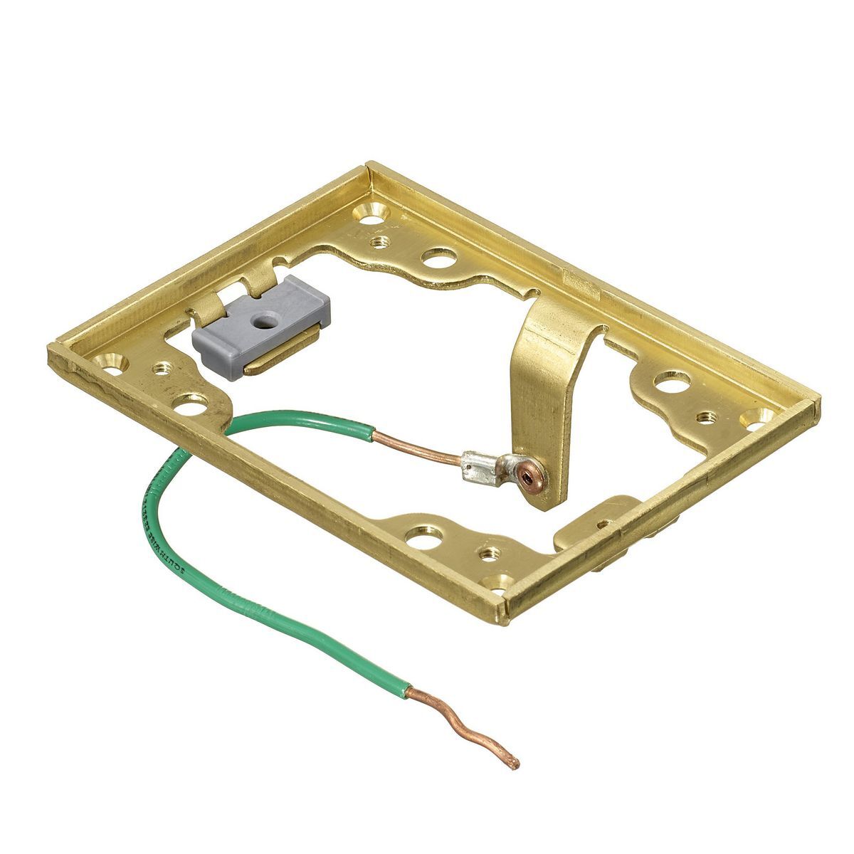 S5017GR 1 Gang Cover Flange, 4.36 in L, Brass