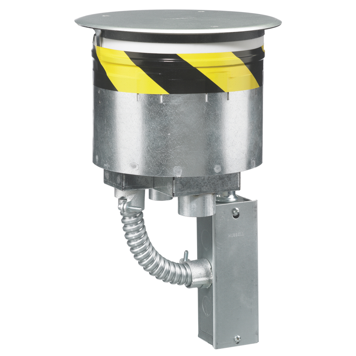 S1R8PTFIT1 Flush Recessed Standard Sized Poke-Through, 8 in Hole, 9.53 in Dia x 0.06 in THK Cover, 1000 lb Capacity, Assorted Materials