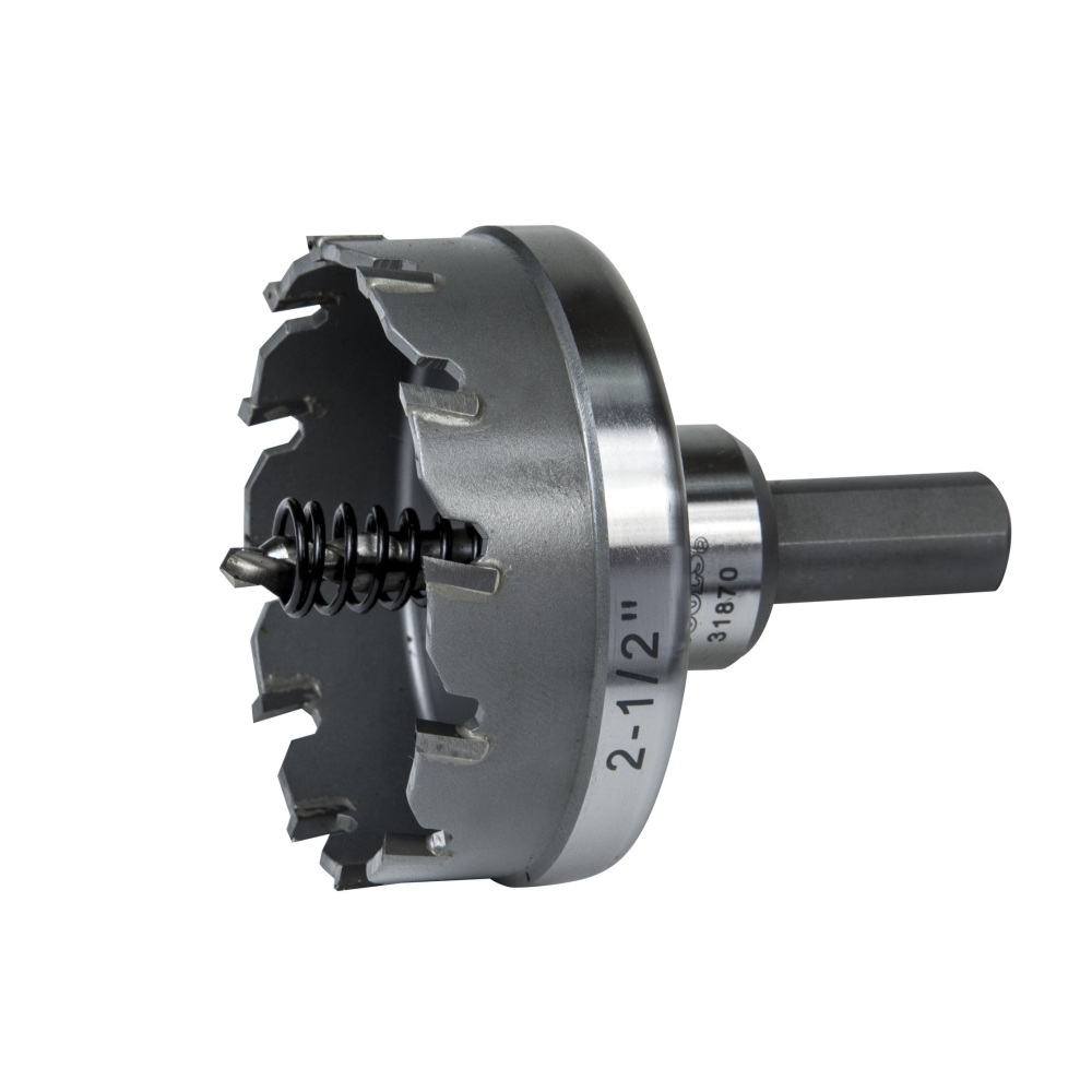 31870 Hole Cutter, 2-1/2 in Dia Cutter, Steel