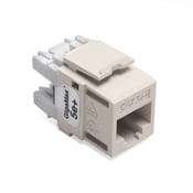5G110-RT5 GigaMax QuickPort 8-Conductor 8-Position Component Rated UTP Connector, Cat 5e Module, Panel Mount, 1 Ports, Plastic, Light Almond