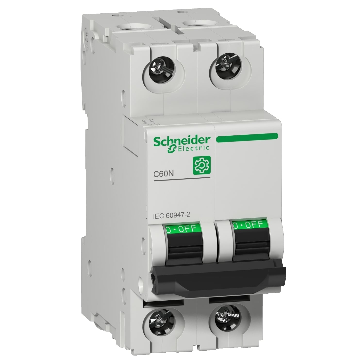 M9F11240 C60N Miniature Circuit Breaker, 240/415 V AC, 40 A, 10 kA Interrupt, 2 Poles, Thermal Magnetic Trip