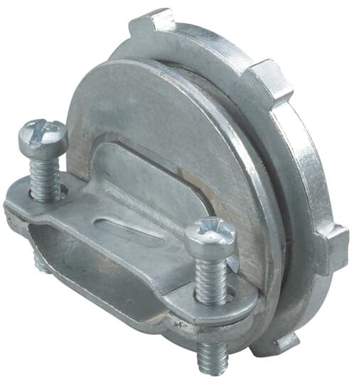NC-061 Steel City Clamp Type Conduit Connector, 2 in Trade, 0.75 to 1.12 in Cable Openings, Die Cast Zinc