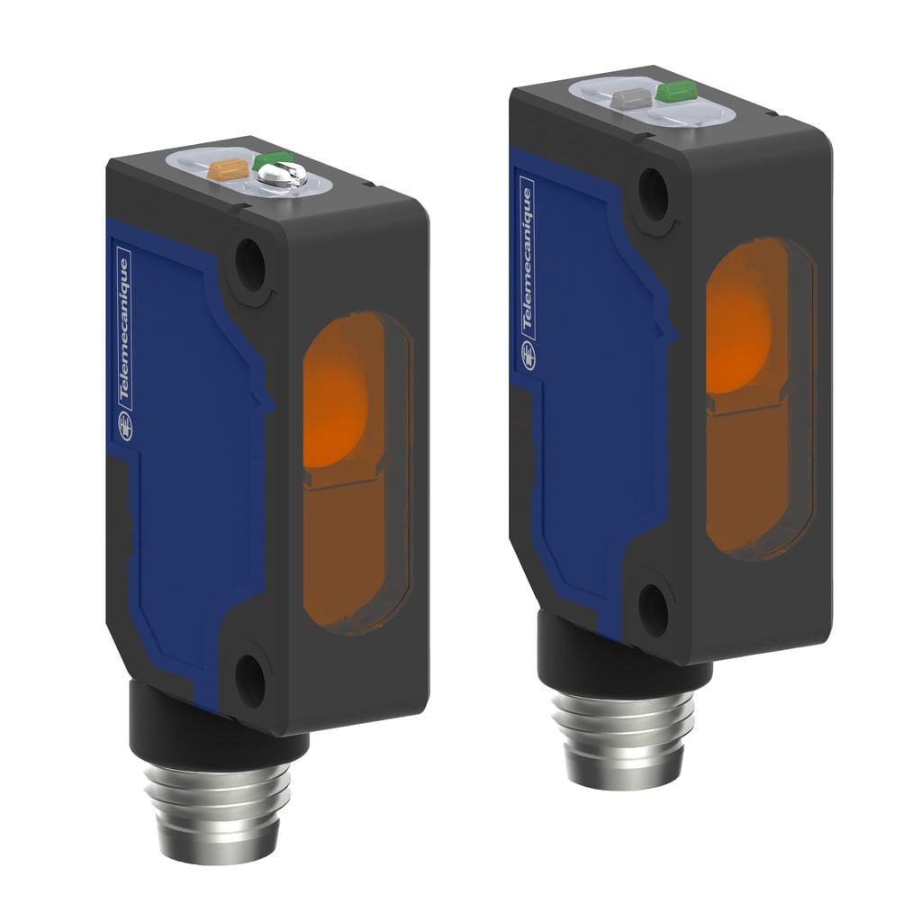 XUM2APXBM8 General purpose single mode Photoelectric Sensor, Miniature Shape, 98.43 ft, 0.5 ms Response, Solid State Output