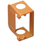 One-Gang Low-Voltage Add On Bracket, Color Orange, Material Non-Metallic