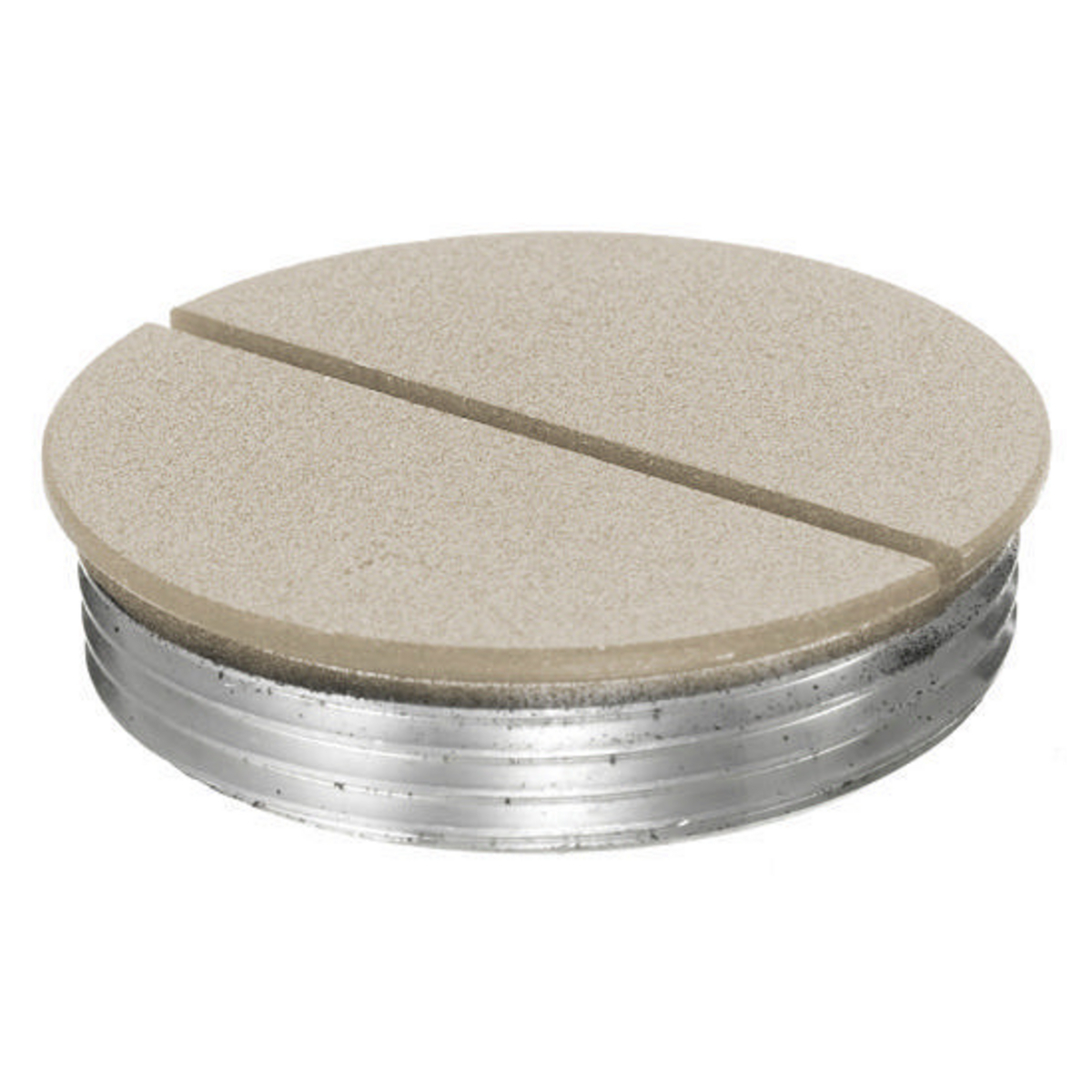 S1FP15AL Replacement Standard Sized Flush Plug, For Use With S1SPFFx, S1SPFFTx Furniture Feed Cover, 1-1/2 in NPT, Cast Aluminum