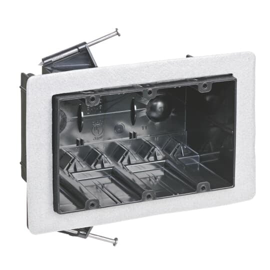 FN-354-V Carlon Non-Metallic Vaportight Box, 54 cu-in Capacity, 3 Gangs, 3 Outlets, 3-1/2 in L x 5-5/8 in W x 3-1/4 in D
