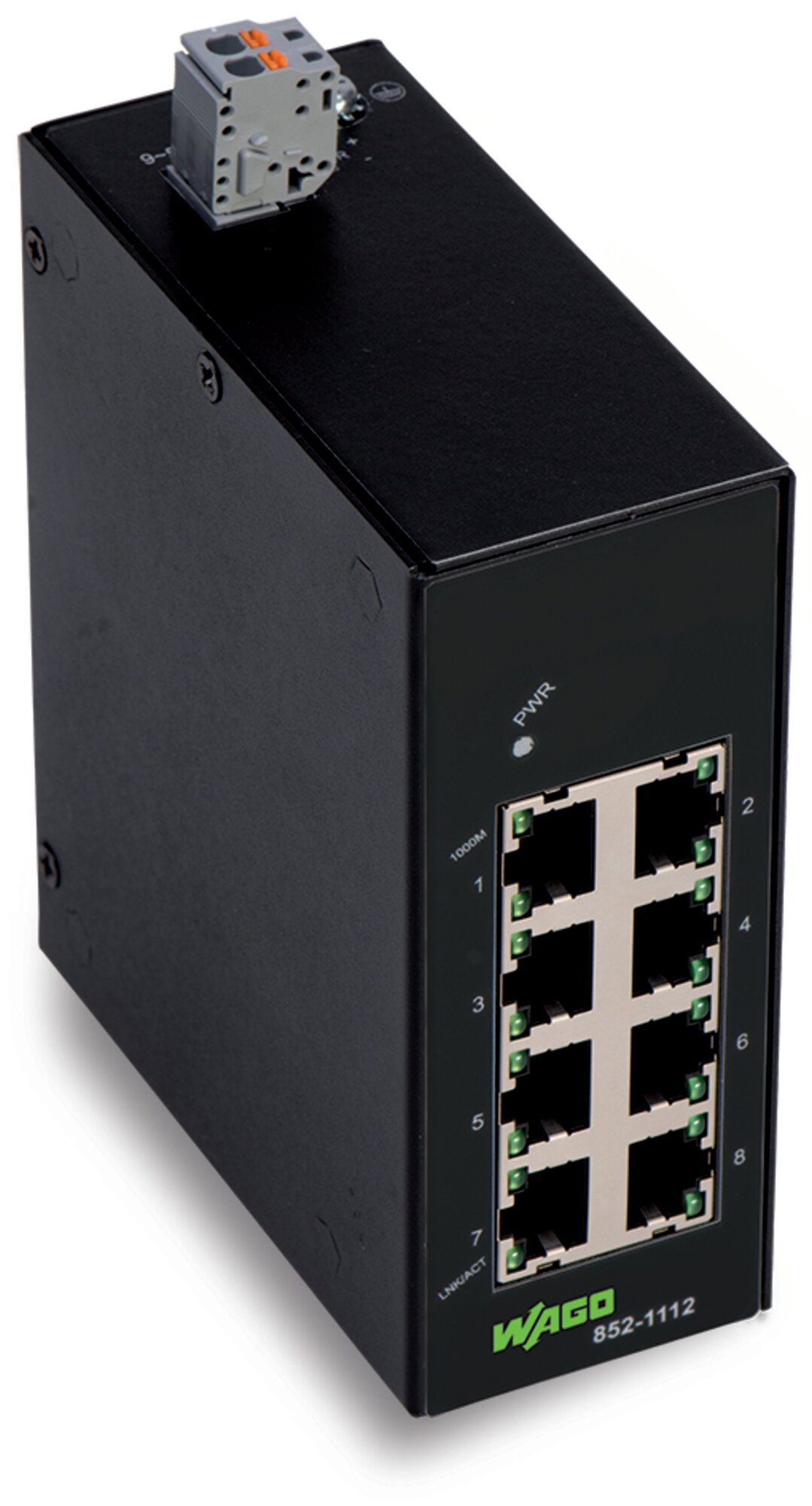 852-1112 852, Ethernet Network, 10/100/1000 Gigabit Ethernet Interface, (8) Ports