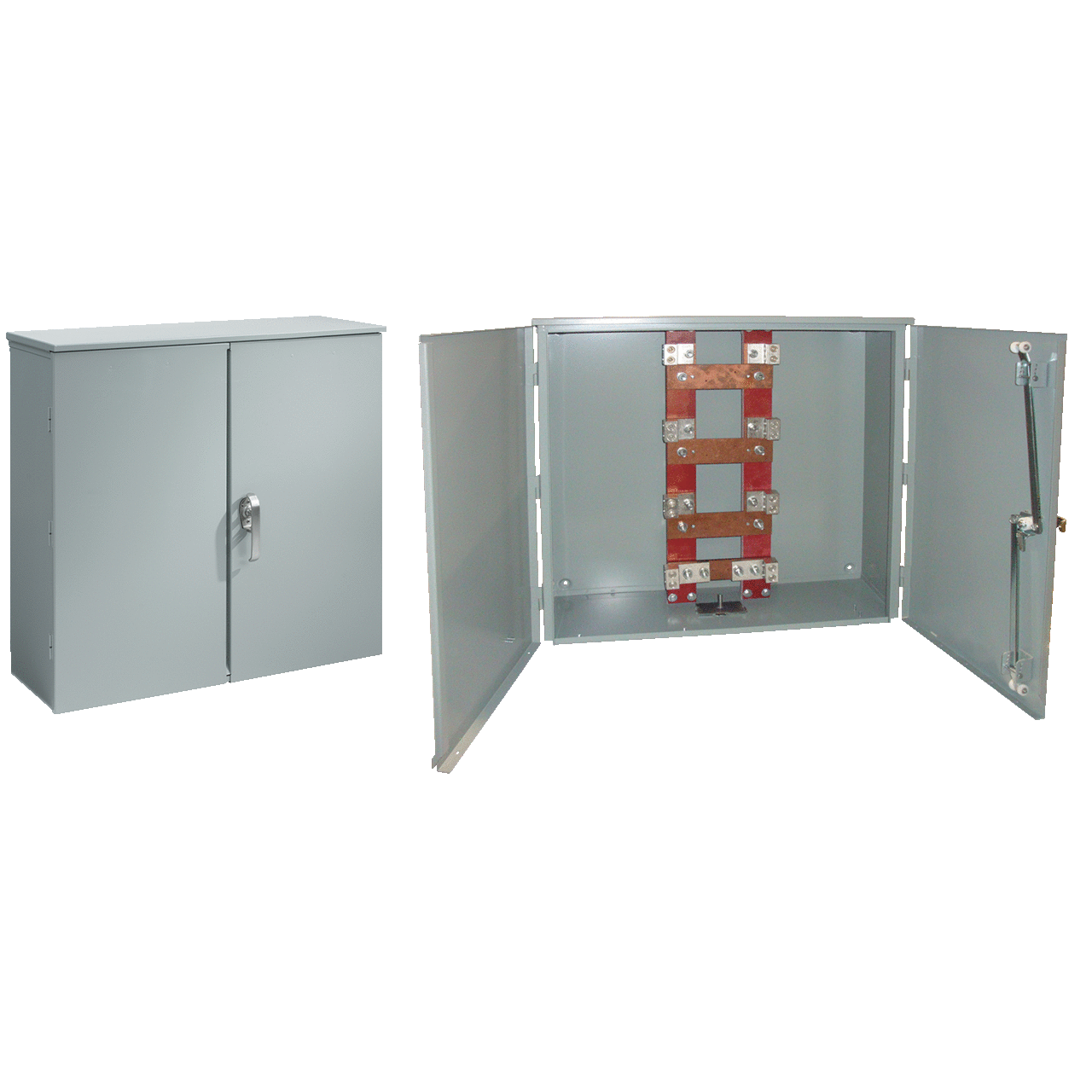 A800HCT1R A90CT 2-Door Current Transformer Cabinet, 35.77 in L x 35.8 in W x 11 in D, NEMA 3R/IP32 NEMA Rating, Steel