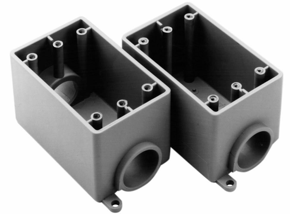 278050 F Series Deep Gang Box, PVC, 26.8 cu-in Capacity, 1 Gangs
