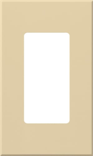 NT-R3-NFB-IV Nova T Wall Plate Kit for Small Accessory/Wall Keypad Insert, 1 Gang, No Fins Broken, Matte, Ivory