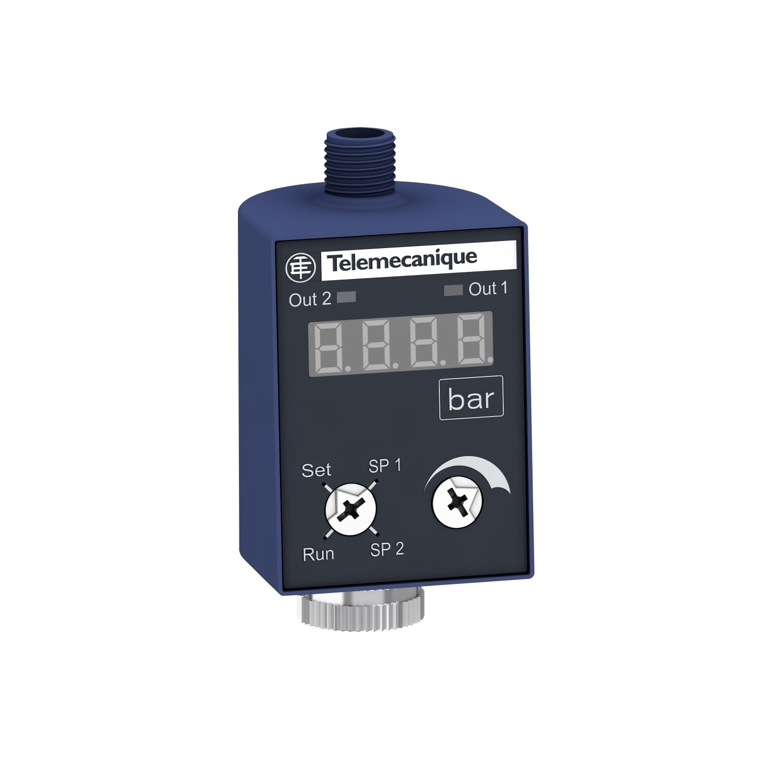 ZMLPA2P0SH OsiSense XM ZMLP Electronic Pressure Sensor, -14.5 to 6000 Sensing Range, 300 ms Response Time, PBT Valox