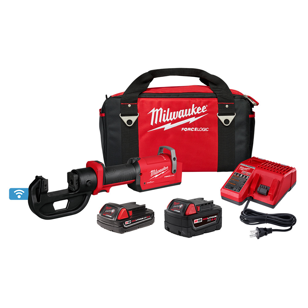 2878K-22 Cordless Linear Crimper, 18 V, Li-Ion Battery, 21.5 in OAL
