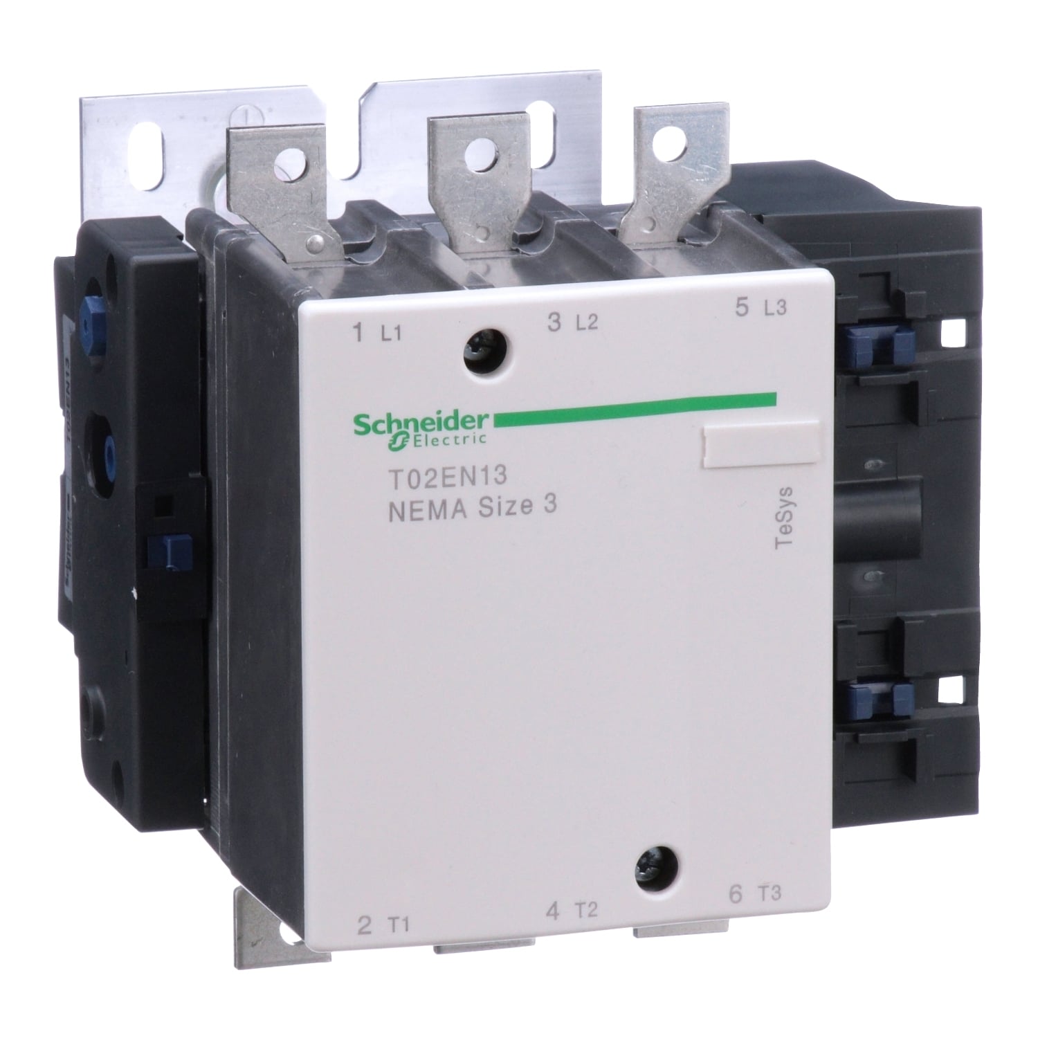 T02EN13G7 TeSys N 3-Phase Non-Reversing Contactor, 120 V AC V Coil, 1NO Contact, 3 Poles