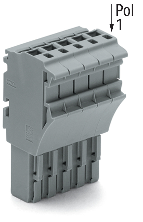 2022-103 1 Conductor Terminal Block, 690 V, 32 A, 22 to 12 AWG Wire, 3 Poles