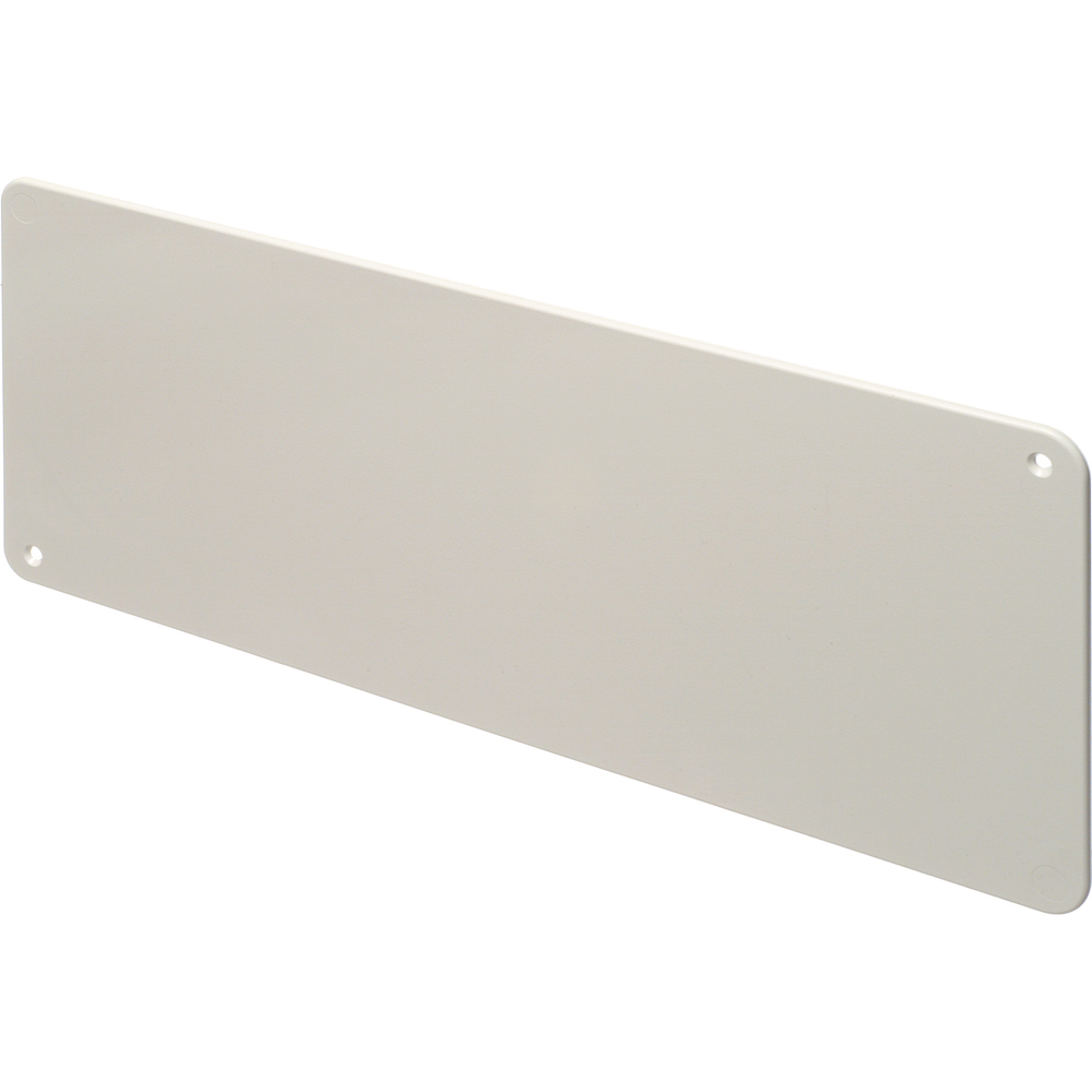 TVB613C Box Cover, 7 in L x 17 in W, Blank Cover, Plastic