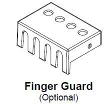 SPFG1 Imperator 1-Phase Class CC Finger Guard Kit, 0.75 in H x 1.45 in W x 1.9 in D, For Use With AR, QR, PR, KHR, SR 50 to 350 VA, KHP, SP, NJ 50 to 1500 VA, ACP, MQMJ 50 to 3000 VA Industrial Control Transformer, Steel, Metallic