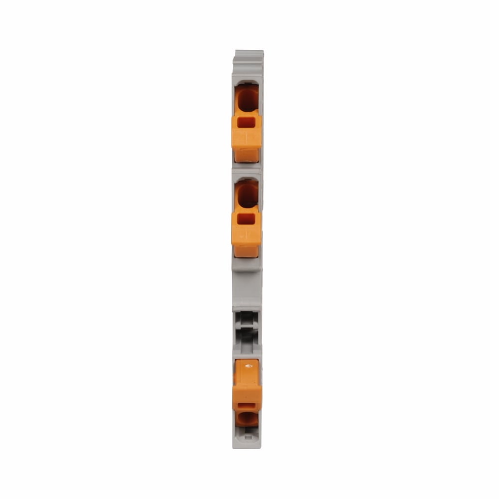 XBQT25D12 IEC-XB 3-Wire Multi-Conductor Terminal Block, 600/800 V, 15/24 A, 20 to 14 AWG Wire, DIN Rail Mount