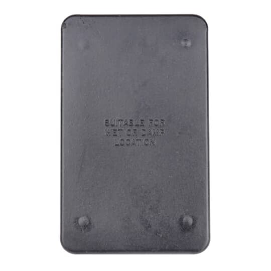 FSC-51 Carlon Blank Non-Metallic Weatherproof Cover With Gasket, 4-7/16 in L x 1-25/32 in W, Phenolic