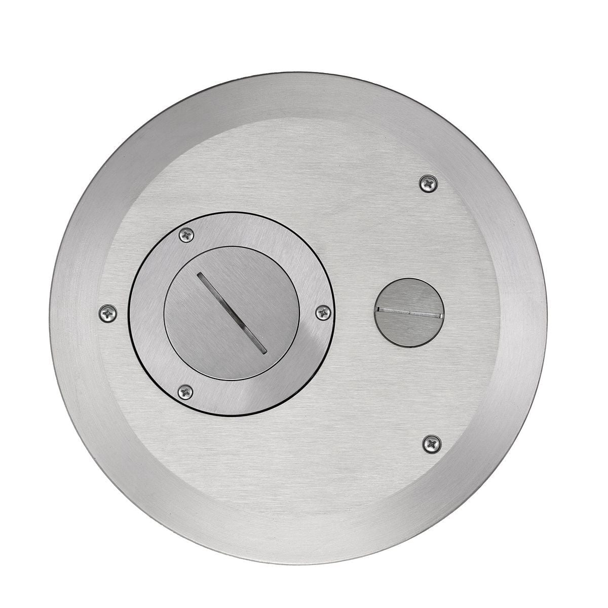 S1R8FFCVRALU S1R Recessed Fire Rated Poke Through Covers Furniture Feed 8 in Series, Aluminum
