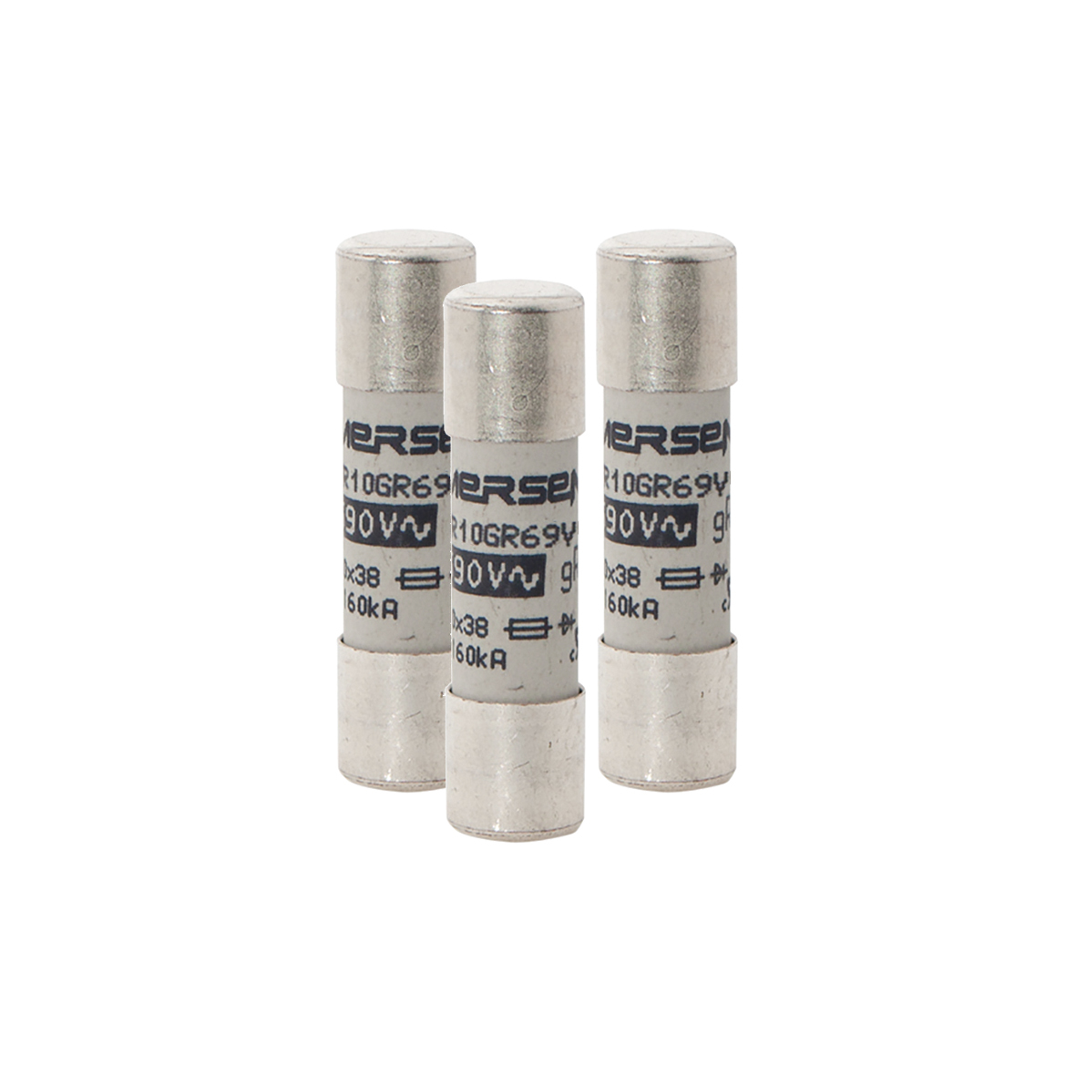 C1014578 Protistor European Style Semi-Conductor Fuse, 12.5 A, 690 V AC, 160 kA Interrupt, Class: gR, Cylindrical Body