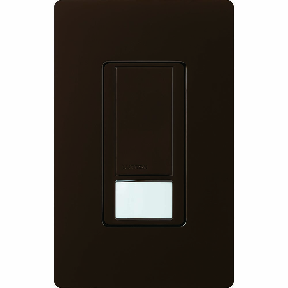MS-VPS2-BR Maestro Motion Sensor Switch, Vacancy, 2 Amp Lighting, 120V, 1 Pole, Ground or Neutral Required, Brown