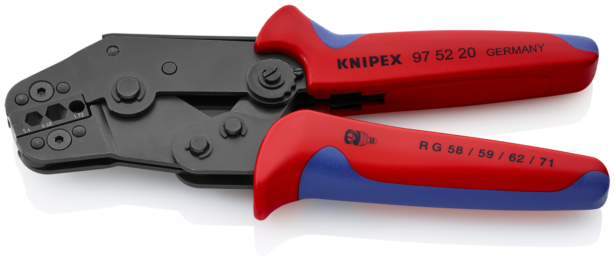 Crimping Pliers for COAX, BNC and TNC Connectors RG 58/59/62/71/223, 7 1/2 in.