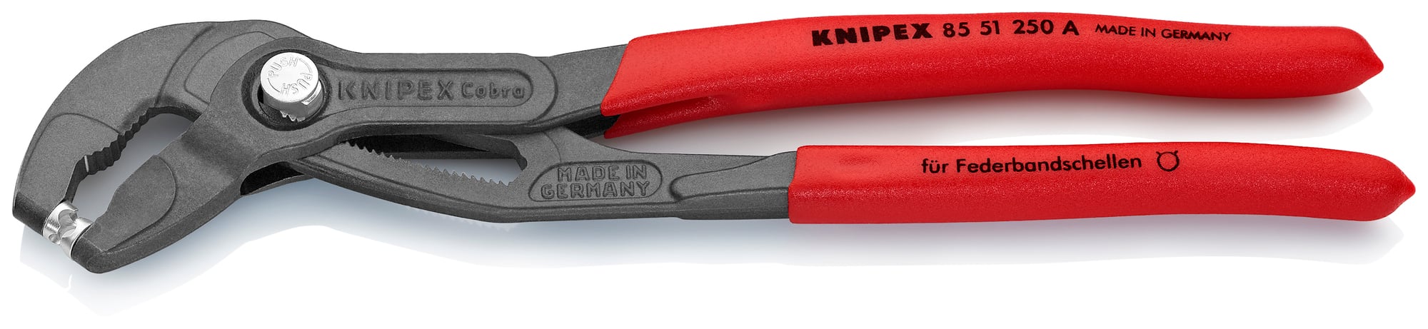 Spring Hose Clamp Pliers, 10 in., Non-Slip Plastic