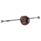 Round Ceiling/Fixture Outlet Box with Bar Hanger, Volume 20.8 Inches, Diameter 4 Inches, Depth 2-3/8 Inches, Color Brown, Material Phenolic, Mounting Mean 24 Inch Bar Hanger Adjustable 16-1/2 Inch Maximum - 27 Inch Minimum, with Ground Strap
