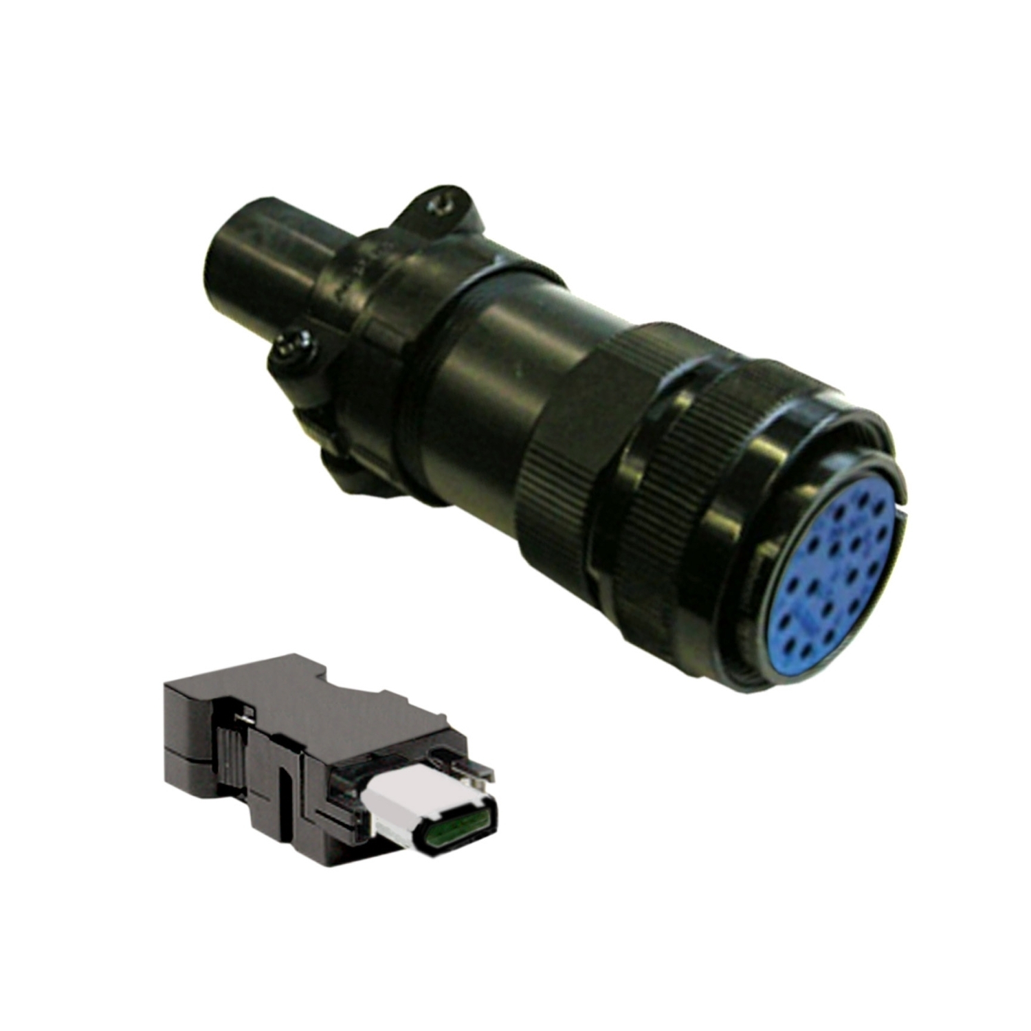 VW3M8D2A Lexium Encoder Connector Kit, For Use With Model BCH1, BCH2 Motor, MIL Connection