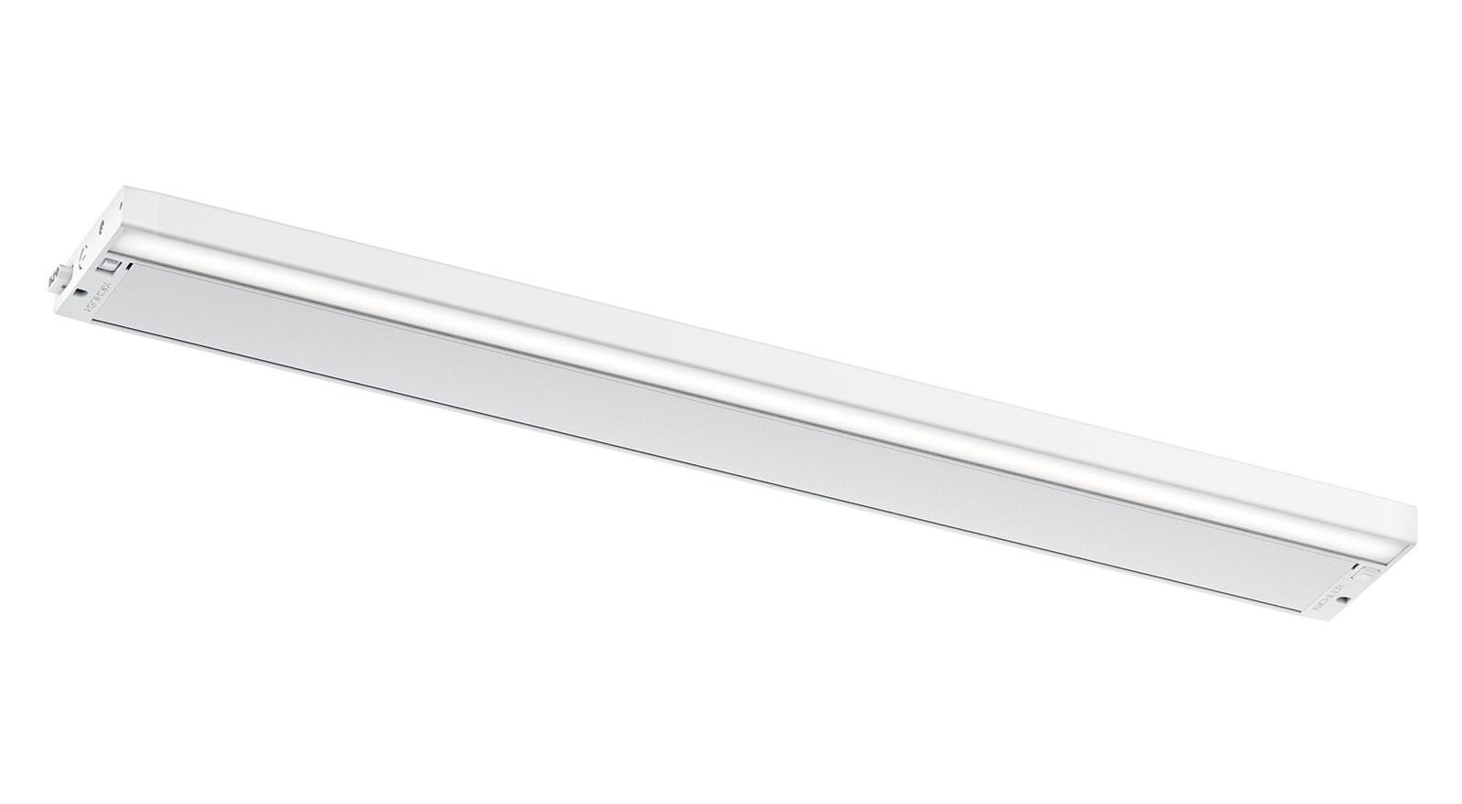 The high quality light output of the 6U Series LED under-cabinet fixture offers a consistently diffused, spot-free lighting effect. The ability to switch the fixture between 2700K and 3000K allows for the ultimate in homeowner customization.