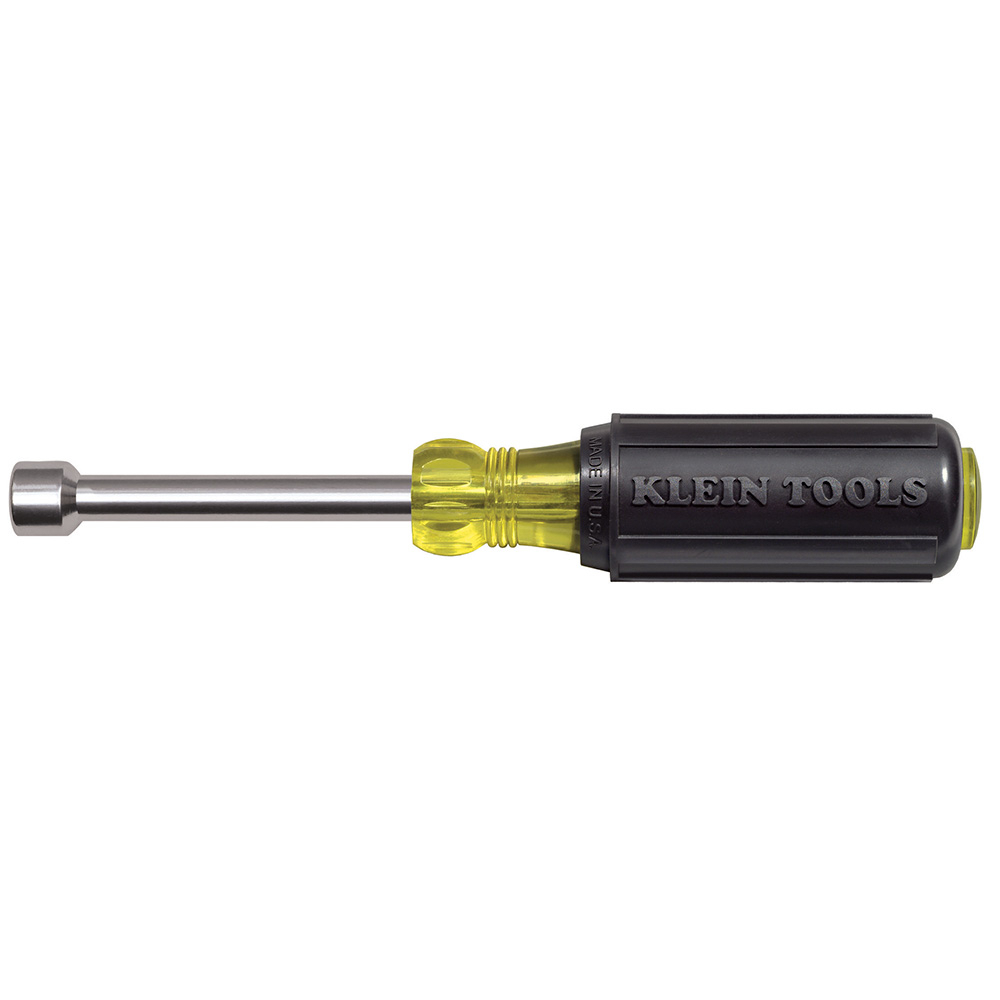 630-7/16M Cushion-Grip Magnetic Tip Nutdriver, 7/16 in, Hollow Shank, Cushion Grip Handle, ANSI/ASME Specified, Polished Chrome