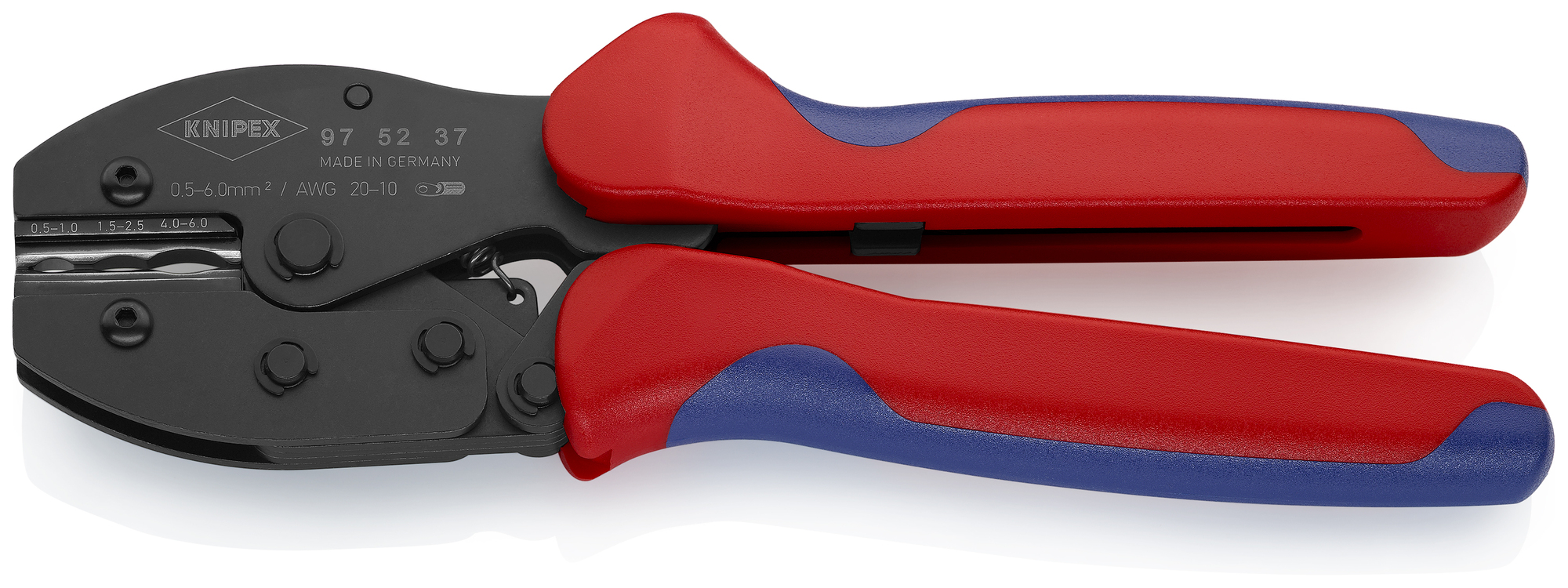 Crimping Pliers For Heat Shrinkable Sleeve Connectors, 8 3/4 in., Multi-Component, Oval Crimp, 3 Crimp Positions