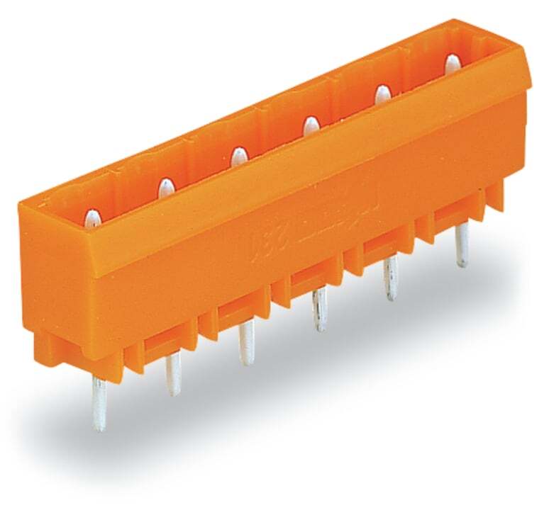 231-762/001-000 Straight THT Male Header, 1 kV, 2 Positions, 0.3 in, Polyamide