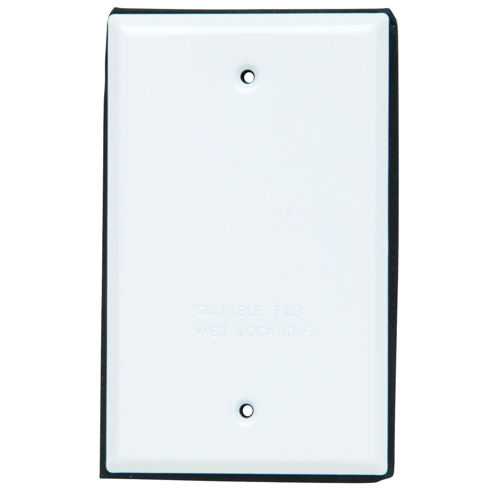 WPB1W 1-Gang Blank Cover, White