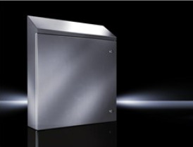 8018694 WM Series 1-Door Compact Non-Disconnect Slope Top Enclosure, 20 in L x 16 in W x 8 in D, NEMA 1/12/3R/4X/IP66 NEMA Rating, 304 Stainless Steel
