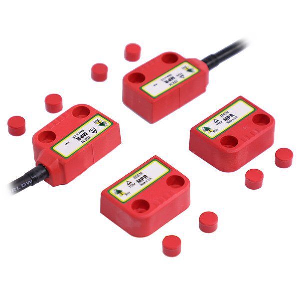 MPR Magnetic Non-Contact Safety Interlock Switch, Cable Right, 5M, 2NC 1NO