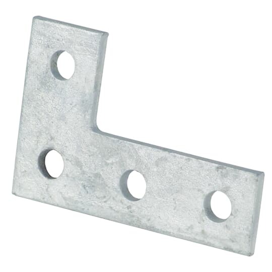 N-219 Superstrut Corner Plate, (4) Holes, 5-3/8 in L x 1-5/8 in W x 1/4 in THK, Steel