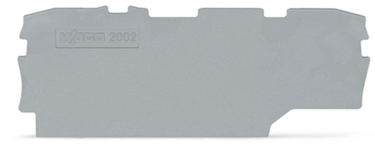 2002-1991 Half Sine End and Intermediate Plate, Polyamide, Gray